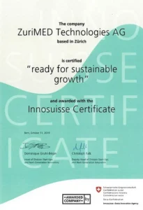 ZuriMED Obtains Innosuisse Certificate